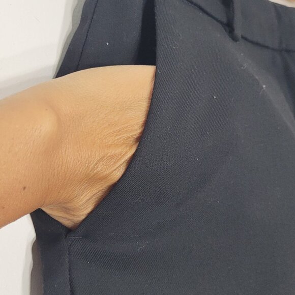 H&M Women's Black Regular Fit Straight Leg Business Casual Dress Pant Size 2 - Picture 6 of 16